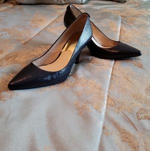 Michael Kors Navy Blue Pointed-Toe Heel